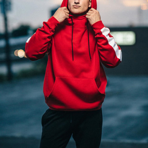 เสื้อมีฮู้ดไซส์ใหญ่พิเศษลายกราฟิกสำหรับผู้ชายผ้าคอตตอนพิมพ์400หน้าจอ GSM เทคนิคการซักแบบปักลาย - Product Image 6