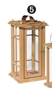 Farmhouse <b>Tall</b> Vintage Decorative Wood <b>Candle</b> <b>Holders</b> Wash White Floor <b>Candle</b> Lanterns Rustic Outdoor Lantern for Wedding Garden - Product Image 5