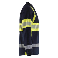 Chemises de sécurité en polyester pour hommes, vente en gros, OEM, logo personnalisé, couleur, taille, manches longues, fluorescentes, haute visibilité, vêtements de travail