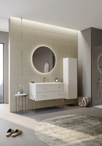 Meuble de salle de bain avec vasque et tiroir en céramique Milazzo - Product Image 3