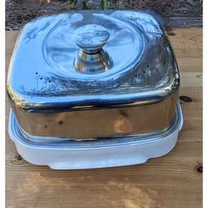 Portador de comida caliente de lujo Vintage asado para servir olla ahorradora de calor bandeja para servir almuerzo cazuela plato Vintage calentador de alimentos - Product Image 1