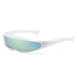 Vente en gros pas cher lunettes de soleil en forme de poisson Dolphin <span class=keywords><strong>X</strong></span>-<span class=keywords><strong>Men</strong></span> <span class=keywords><strong>bleu</strong></span> jaune blanc pour les sports de plein air équitation espace robot lunettes de soleil pour hommes - Product Image 5