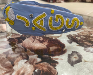 Bandeau de luxe à thème de match, nouveau design, fait à la main, accessoire de cheveux en perles pour un usage quotidien - Product Image 3