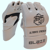 Gants de grappling MMA protégés contre le pouce pour l'entraînement au combat UFC Glove 4oz