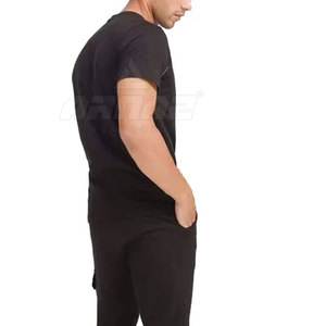 Survêtement d'été confortable pour hommes ensemble assorti avec tissu respirant été survêtement décontracté hommes deux pièces ensemble - Product Image 4