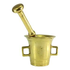High Quality Brass Mortar Pestle for Kitchen & <b>Tabletop</b> Handicraft Best Selling Product Brass Mortar Pestle Hot Sale - Product Image 6