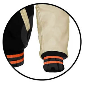 Veste en molleton coupe ajustée en laine et coton, col rond, coupe-vent, respirante, style urbain, motif personnalisé sur le devant, logo personnalisé - Product Image 3