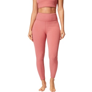 Pantalones de Yoga de cintura alta sin costuras para levantar los glúteos logotipo personalizado 220gm mallas deportivas elásticas mallas de yoga transpirables que absorben la humedad - Product Image 1