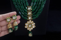 Ensemble de colliers et boucles d'oreilles en laiton et cuivre de luxe perles de forme florale pour fête de mariage fiançailles et anniversaire bijoux de mariée