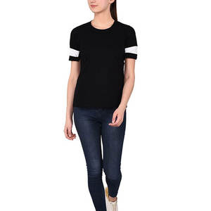 เสื้อยืดสตรีทแวร์ผ้าฝ้ายคอกลมแขนสั้นสำหรับผู้หญิงเสื้อดีไซน์ใหม่ล่าสุดผ้าคอตตอนดีไซน์แบบเรียบง่ายสำหรับ2025 - Product Image 4