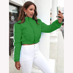 Chaqueta acolchada cálida ligera de Invierno para mujer, recién llegada, tamaño y Color personalizados, diseño de burbujas a prueba de viento, método de tejido - Product Image 5