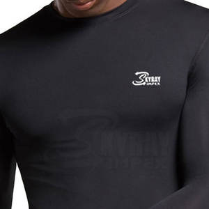 แฟชั่นที่ขายดีที่สุดผู้ชายเสื้อการบีบอัดยืดได้ยิมสวมใส่ผู้ชายเสื้อการบีบอัด - Product Image 2