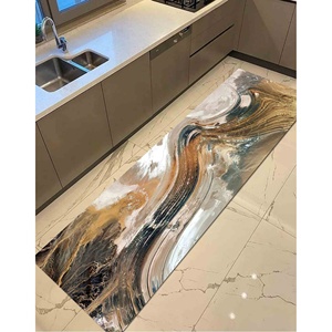 Tapis imprimé - Tapis modernes, tapis marron, tapis cadeau pour homme, tapis doux non tissé - Product Image 1