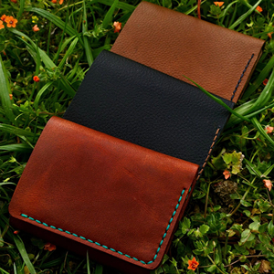 Portefeuille fait main en cuir véritable à trois volets pour hommes Crazy Horse Vintage sac à main en cuir de vachette blocage RFID boîte-cadeau LTW-0103 - Product Image 1