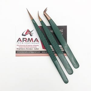 แหนบคีบขนตาสแตนเลส65องศาสีโรสโกลด์แบบแยกโลโก้ได้ออกแบบได้อย่างยั่งยืน - Product Image 2