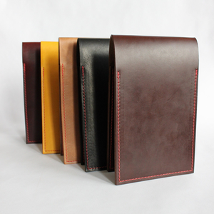 Porte-cartes de score en cuir PU marron, étui pour cartes de golf avec logo personnalisé, sports de plein air - Product Image 3