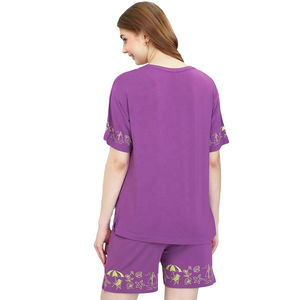 Conjunto de Camiseta y Pantalones Cortos de Algodón Ligero para Mujer, Estampado Personalizable, Corte Regular, Ropa de Playa de Secado Rápido, la Mejor Calidad - Product Image 4