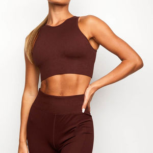 Soutien-gorge de sport de qualité supérieure à fort impact, dos croisé réglable, maintien total pour les grandes poitrines, sans rebondissement, ensemble de yoga, logo personnalisé OEM - Product Image 1