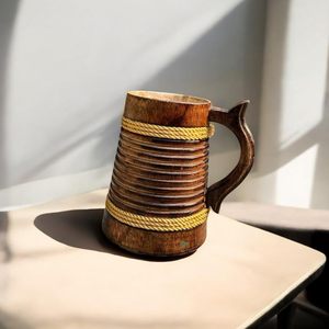 Rustic Hand-Turned Wooden <b>Mug</b> Classic Artisan Drinkware EcoCraft Wooden Coffee <b>Mug</b> Sustainable & Stylish - Product Image 3