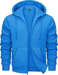 Sudadera con capucha de lana de algodón informal con cremallera para hombres y mujeres chaqueta de abrigo cálida de gran tamaño - Product Image 1