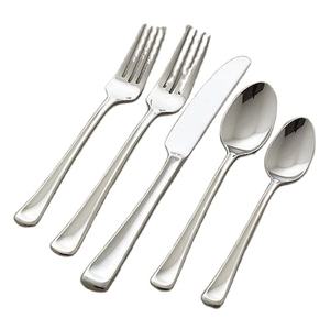 ชุดช้อนส้อมมีดีไซน์เป็นเอกลักษณ์ชุด5ชิ้นมีด้ามจับทองใช้สำหรับอาหาร - Product Image 6