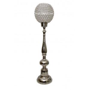 Ensemble de 3 grands bougeoirs à gobelet en or en métal cristal pour la décoration de mariage de Noël centres de table bougeoir - Product Image 4