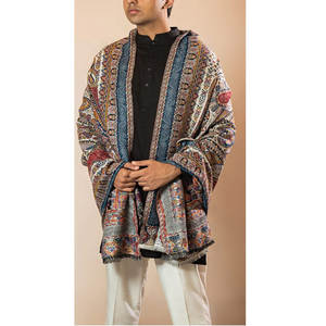 High Quality Eco-Friendly <b>Wool</b> <b>Shawl</b> for Men Customized Brand Winter Wear for Daily Use - Product Image 1