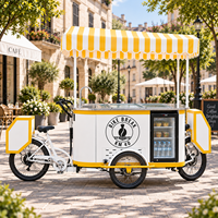 Chariot alimentaire sur roues entièrement équipé, personnalisé OEM, chariot à café mobile, mini remorque alimentaire, chariot à glaces à vendre
