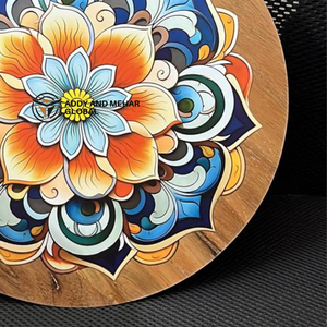 Posavasos de esmalte de madera de excelente calidad para meditación o yoga y exhibición de mesa disponibles a precio de exportación - Product Image 3