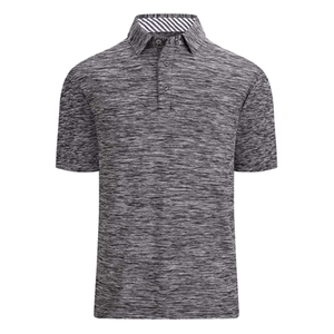 Chemises de golf pour hommes à manches courtes de haute qualité OEM, tricotées, imprimées, respirantes, à séchage rapide, en polyester et élasthanne - Product Image 6