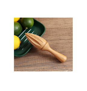 Escariador de limón de madera, escariador de madera de goma personalizado, herramienta de cocina de Color de madera, exprimidor de limón y naranjas, escariador - Product Image 6