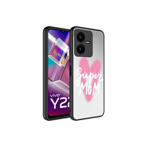 Coque de téléphone Vivo Y35 Super Mom Edition, motif miroir, silicone, protection de l'appareil photo, compatible MI 11 Lite Vivo V23E 14 Plus Plus - Product Image 1