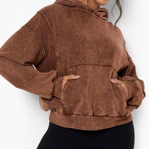 Fourniture directe d'usine OEM & ODM Services Sweats à capuche pour femmes Nouveau design Sweats à capuche coréens en coton de haute qualité pour dames - Product Image 6