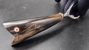 Abridor de Botellas Vintage con Mango de Cuerno de Búfalo, Herramienta de Cocina Única Hecha a Mano, Sacacorchos y Abridores, Regalo de Inauguración de Casa - Product Image 3