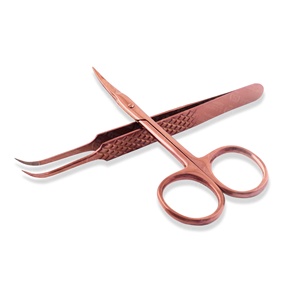 German Stainless Steel <b>Eyelash</b> Extension Tweezers Brand Name <b>Under</b> Your Expert Series Latest Design Premium Customized - Product Image 2