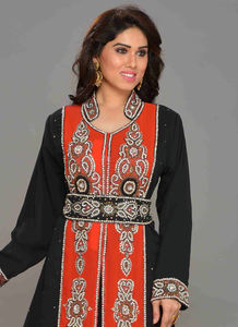 ผ้าทอสีดำผ้าทอลายอิสลามมีฮิญาบคลุมกันแสงแดด - Product Image 3