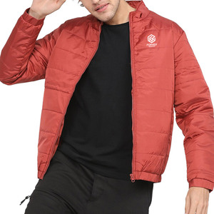Chaqueta Acolchada Ligera de Lona para Invierno con Relleno Suave de Plumón, Diseño Acolchado Elegante y Logotipo Frontal - Product Image 1