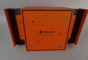 บริการ OEM เทศกาลกลางฤดูใบไม้ร่วงพรีเมี่ยมหรูหรากระดาษแข็งกล่องของขวัญขนมไหว้พระจันทร์บรรจุภัณฑ์กล่องเค้กดวงจันทร์แข็ง - Product Image 2