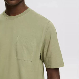 T-shirt pour homme fabriqué par un fabricant OEM, respirant, léger, imprimé sur mesure, 100% coton peigné, unisexe, manches courtes, coupe ample - Product Image 3