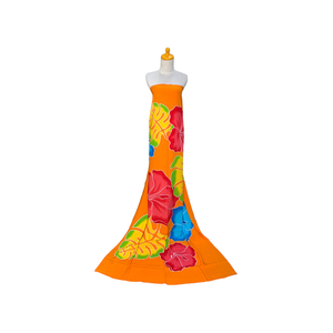 2025 Rayon Sarongs Pareo Patrón floral Diseño de una pieza Pintado a mano Conjunto de ropa de playa de 3 piezas Bikinis de calidad Ropa de playa Java - Product Image 2