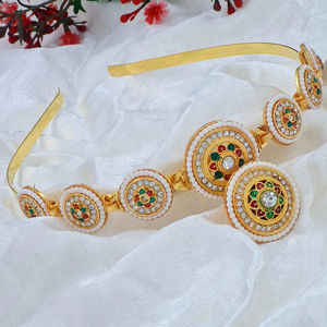 À la mode à la main bandeau de cheveux bijoux de mode pour les femmes mariée fête de mariage Festival concepteur ethnique traditionnel vendeur en gros - Product Image 1