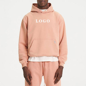 เสื้อฮู้ดผู้ชายแบบมีกระดุมหนาไม่มีลายแบบ Y2K ผ้าฝรั่งเศสเทอร์รี่มีฮู้ดผ้าคอตตอน100% บ็อกซี่ครอปเฮฟวี่เวท - Product Image 3