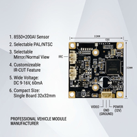 Module de caméra PCBA 32x32mm 2MP AHD 1080P SC200AI FH8550M Vision Nocturne Starlight Garantie 1 An pour Rétroviseur de Streaming