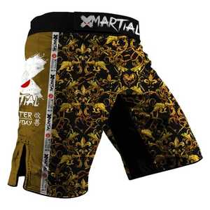 Fait sur mesure de haute qualité hommes sérigraphie MMA combat Fitness Shorts Spandex/Polyester tissu pour arts martiaux porter - Product Image 1