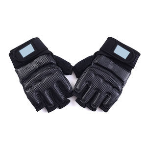 Customize Color Logo <b>Waterproof</b> Cycling Kickboxing Training <b>Gloves</b> Fingerless Genuine Leather <b>Men</b> Boxing Support Taekwondo Power - Product Image 3