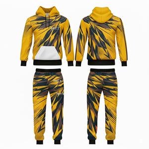 Chándal Deportivo de Invierno Personalizado al por Mayor, Pantalones de Uniforme con Capucha, Ropa Deportiva de Jersey, Ropa Larga de Alta Calidad de Poliéster - Product Image 5