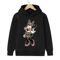 Sweatshirts brodés pour filles, sweat à capuche à manches longues, design souris, vêtements d'hiver, printemps et automne pour enfants, nouveauté