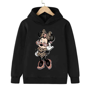 Sweatshirts brodés pour filles, sweat à capuche à manches longues, design souris, vêtements d'hiver, printemps et automne pour enfants, nouveauté - Product Image 1