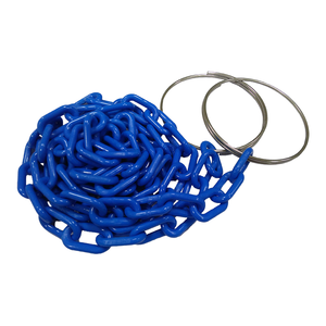 Cadena de acero inoxidable con barrera de carretera cónica de plástico para control de tráfico y conexión de productos de carretera - Product Image 1