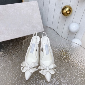 Zapatos de Mujer, Nuevos de Verano, Negros, Tacón Medio, Correa de Seda Negra, Tacón Fino con Lazo, Tacones Altos para Mujer - Product Image 1